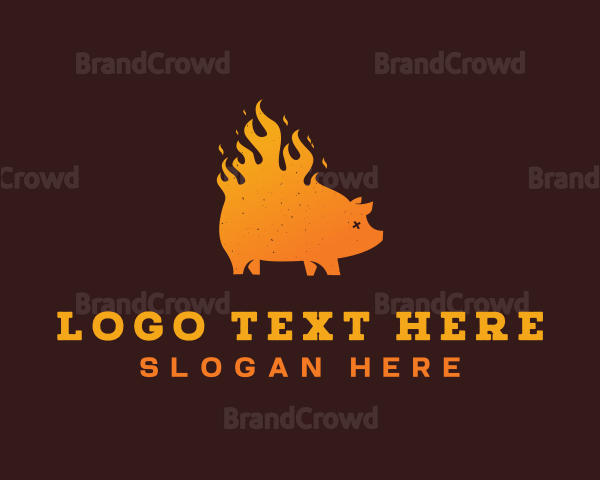 Gradient BBQ Roast Logo