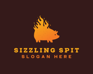 Roast - Gradient BBQ Roast logo design