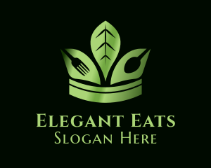 Dinnerware - Vegetarian Banquet Crown logo design