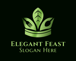 Banquet - Vegetarian Banquet Crown logo design