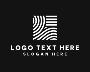 Line - Wave Stripe Line logo design