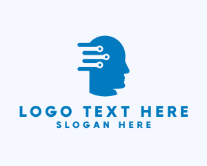 Big Data - Human Mind Technology logo design