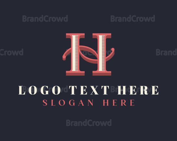 Stylish Letter H Brand Logo
