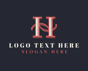 Barber - Stylish Letter H Brand logo design