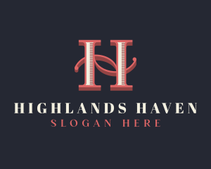 Stylish Letter H Brand logo design