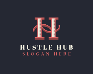 Stylish Letter H Brand logo design