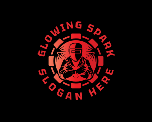 Gear Machinist Welding logo design