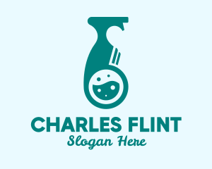 Liquid Disinfectant Bottle Logo