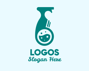 Liquid Disinfectant Bottle Logo