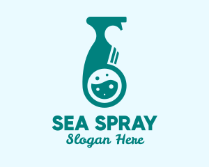 Liquid Disinfectant Bottle logo design