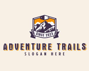 Forest Mountain Adventure logo design