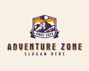 Forest Mountain Adventure logo design