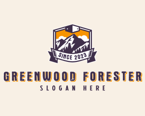 Forest Mountain Adventure logo design