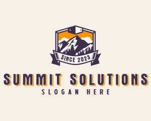 Forest Mountain Adventure logo design