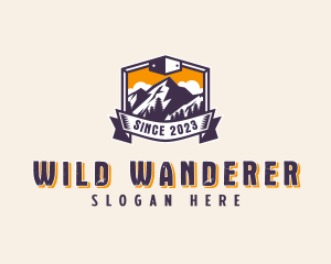 Forest Mountain Adventure logo design