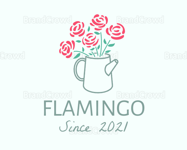 Rose Watering Can Logo