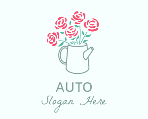 Rose Watering Can Logo