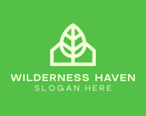 Lodge - Eco House Garden Cabin logo design