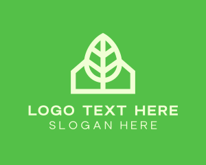 Green House - Eco House Garden Cabin logo design