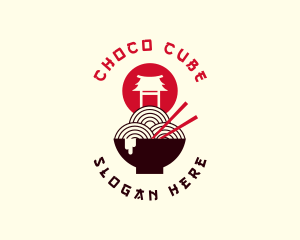 Pagoda - Oriental Noodles Cuisine logo design