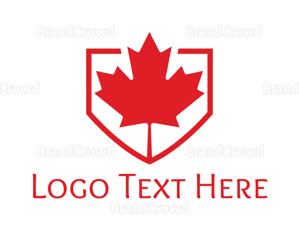 Red Canadian Shield Logo