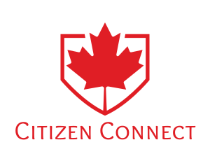 Citizenship - Red Canadian Shield logo design