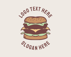 Gourmet - Retro Burger Dining logo design