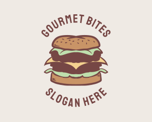 Dining - Retro Burger Dining logo design