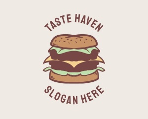 Retro Burger Dining logo design