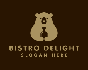 Liquor Drink Bear logo design