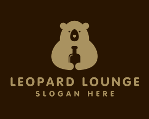 Liquor Drink Bear logo design