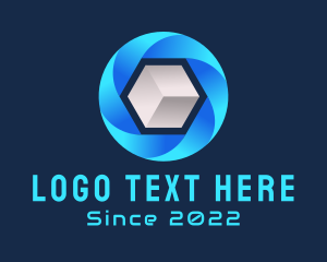 Cyberspace - Digital Media Cube logo design