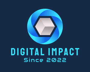 Digital Media Cube logo design