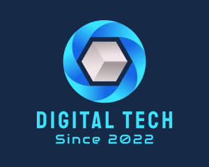 Digital - Digital Media Cube logo design