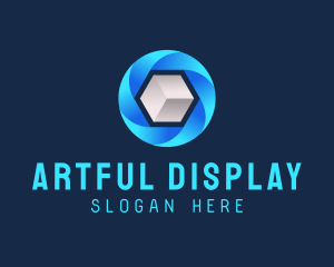 Digital Media Cube logo design