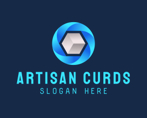 Digital Media Cube logo design