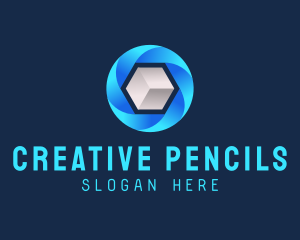 Digital Media Cube logo design