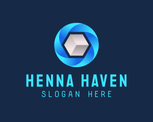 Digital Media Cube logo design