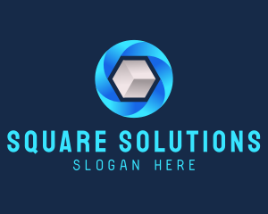 Digital Media Cube logo design