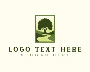 Path - Tree Path Nature logo design