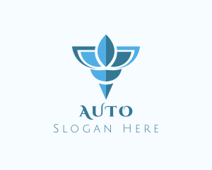 Elegant Blue Shell Logo