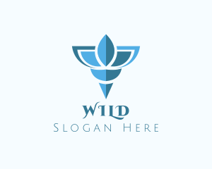 Elegant Blue Shell Logo