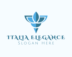 Elegant Blue Shell logo design