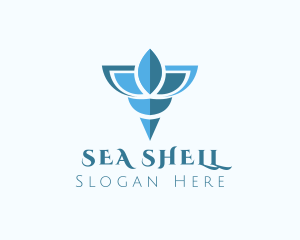 Elegant Blue Shell logo design