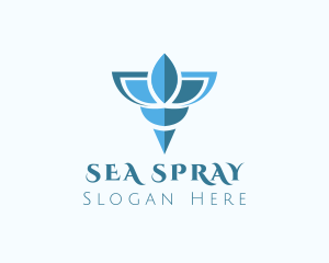 Elegant Blue Shell logo design