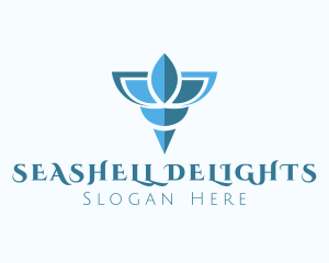 Seashell - Elegant Blue Shell logo design