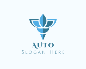 Beach - Elegant Blue Shell logo design