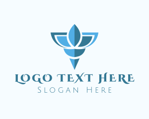 Elegant Blue Shell Logo