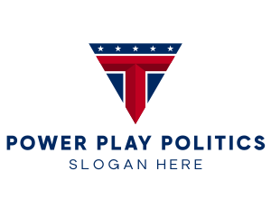 Politics - Patriot Politics Letter T logo design