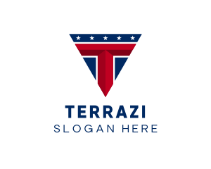 Patriot Politics Letter T logo design